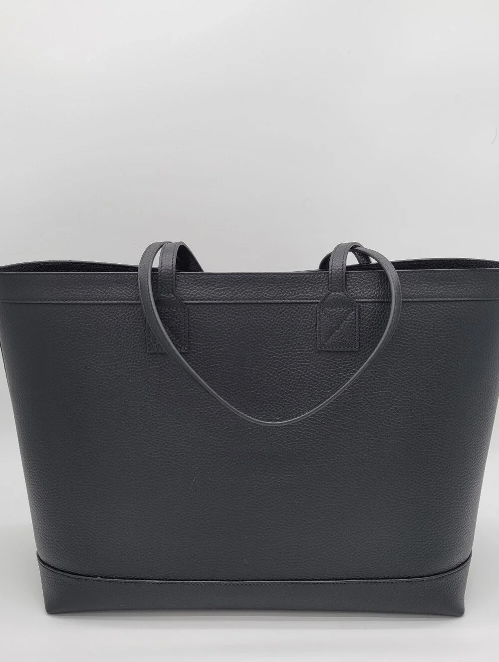 Burberry Medium Grainy Black Leather Tote Bag-NWT - Picture 3 of 11